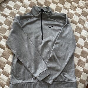 Nike Men's Gray Half-Zip Jacket